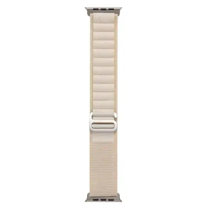 Nylon Alpine Loop band for Apple Watch white full size 