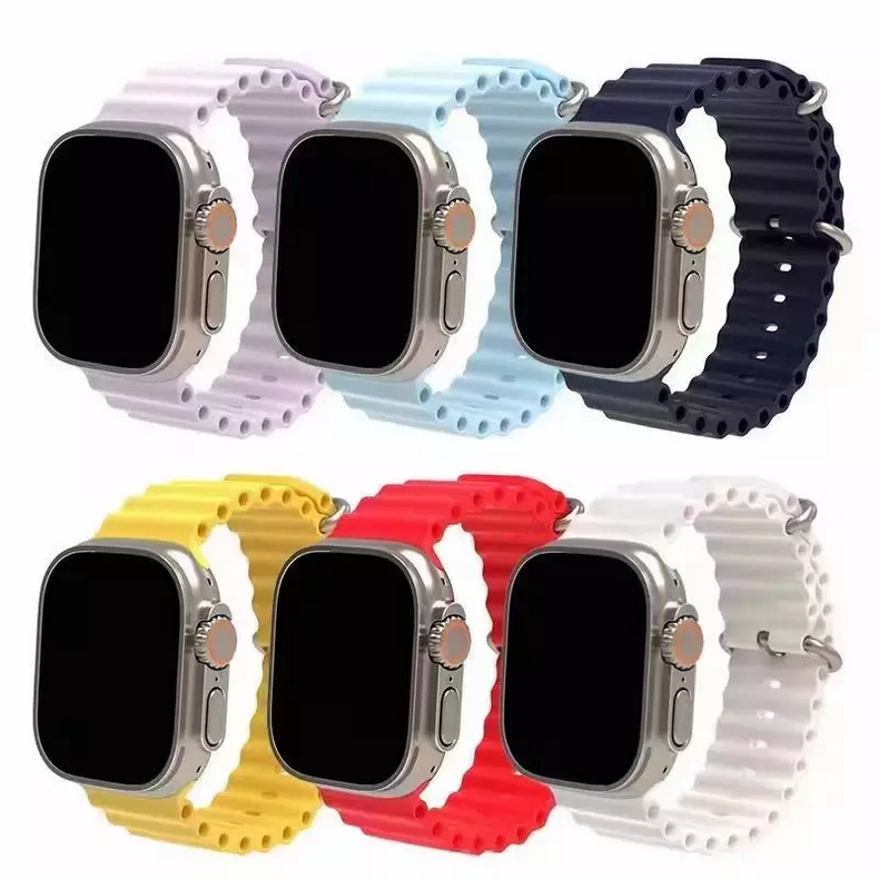 Silicone Ocean band for Apple Watch many colors with watch