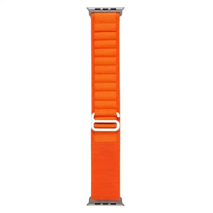 Nylon Alpine Loop band for Apple Watch orange full size 