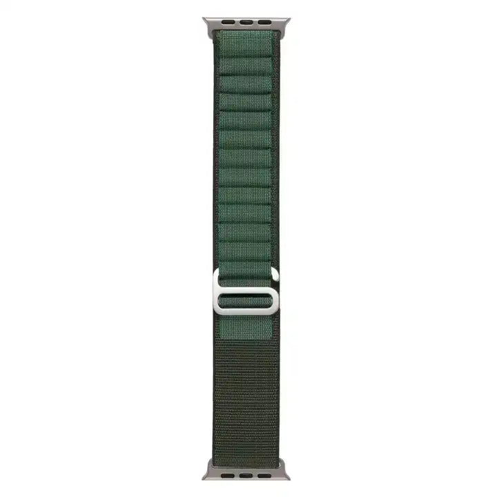 Nylon Alpine Loop band for Apple Watch green full size 