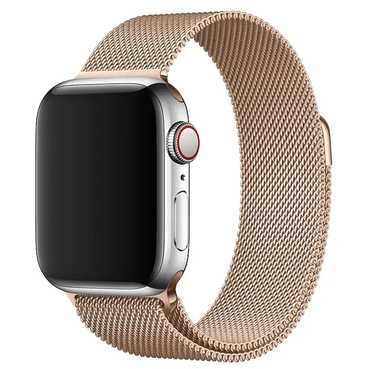 Stainless steel Milanese Loop band for Apple Watch golden