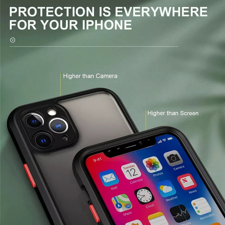 Shockproof clear iPhone case phone protection is everywhere