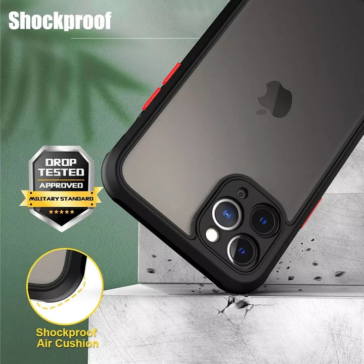 Shockproof clear iPhone case phone stone