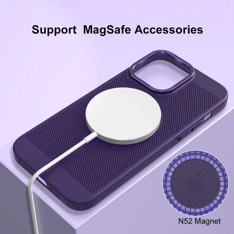 iPhone case with cooling and MagSafe